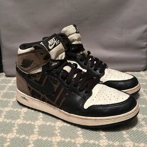 ONETWELVES Fendi Air Jordans Size Boys 6.5Y/Women’s 8